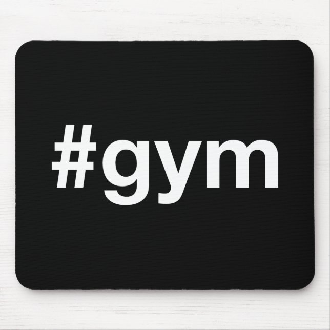GYM Hashtag Mouse Pad (Front)