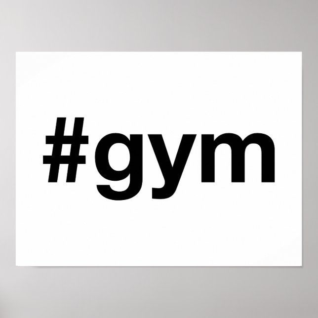 GYM Hashtag Poster (Front)