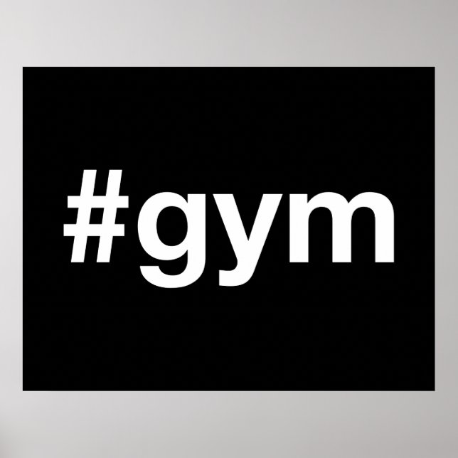GYM Hashtag Poster (Front)