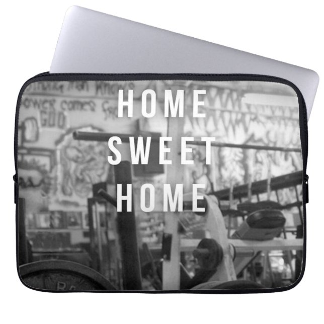 Gym - Home Sweet Home - Barbell - Workout Laptop Sleeve (Front)