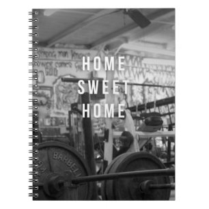 Gym - Home Sweet Home - Barbell - Workout Notebook