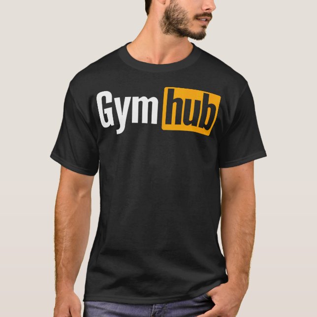 Gym Hub  Fitness Weightlifting Adult Motivational T-Shirt (Front)