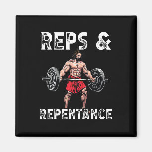 Gym Instructor Christian Beliefs Bodybuilding Jesu Magnet
