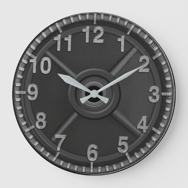 Gym Iron Weight Clock (Front)