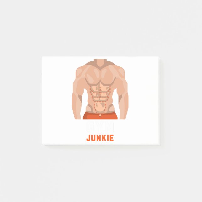Gym Junkie Post-it Notes (Front)