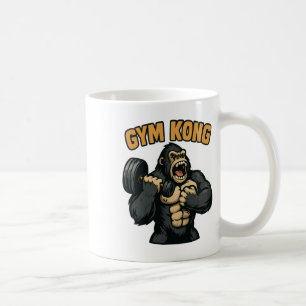 Gym Kong Funny Bodybuilding Fitness Gorilla Beast Coffee Mug