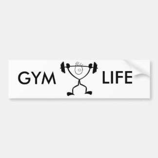 GYM LIFE BUMPER STICKER