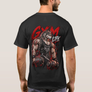 Gym Life Werewolf Beast Mode Bodybuilding Fitness T-Shirt