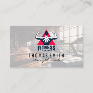 Gym Logo   Fitness Center   Health Business Card