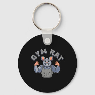 Gym Lover Bodybuilding Workout Funny Gym Rat  Key Ring