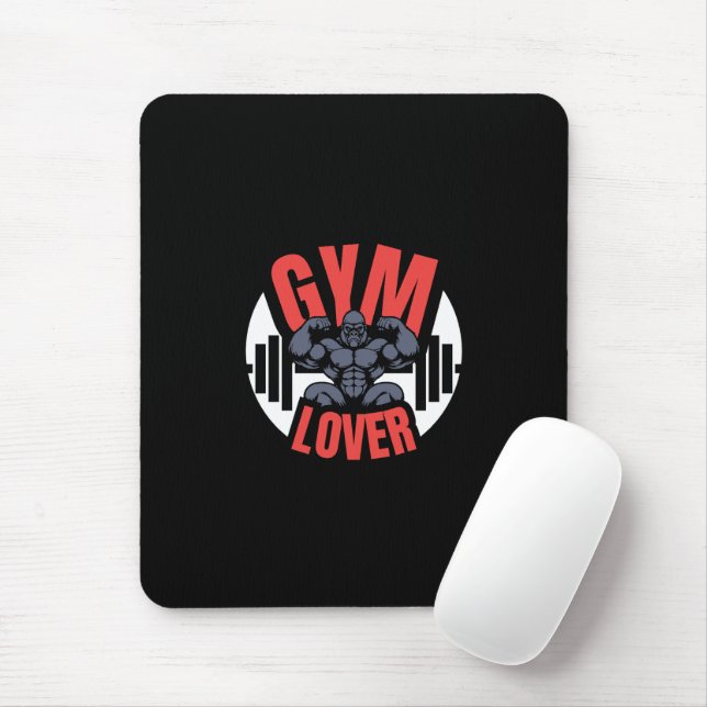 Gym Lover Gorilla Mouse Pad (With Mouse)