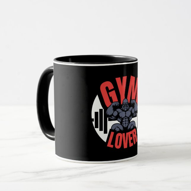 Gym Lover Gorilla Mug (Front Left)