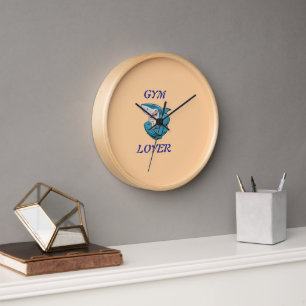 Gym Lover Shark – Funny Fitness Shark Design Clock