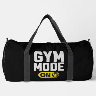 Gym Mode ON – Bold Fitness Motivation Duffle Bag