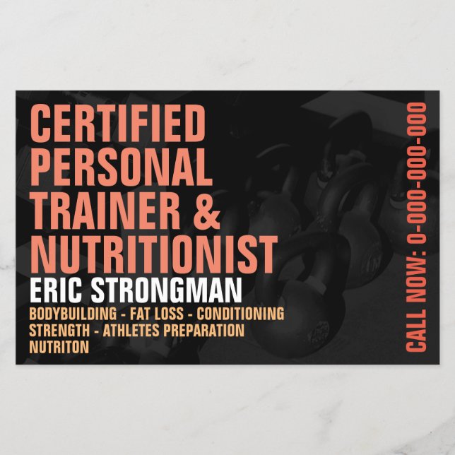 Gym modern style flyer (Front)