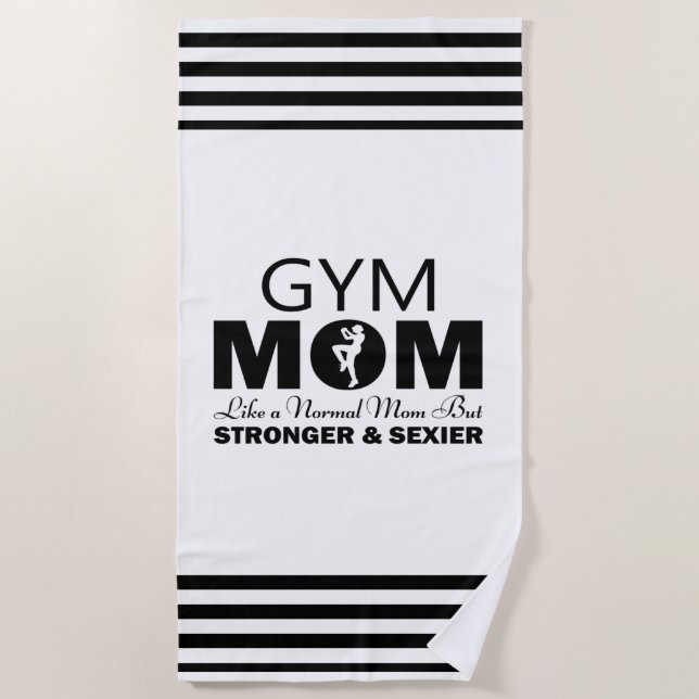 Gym Mom Beach Towel (Front)