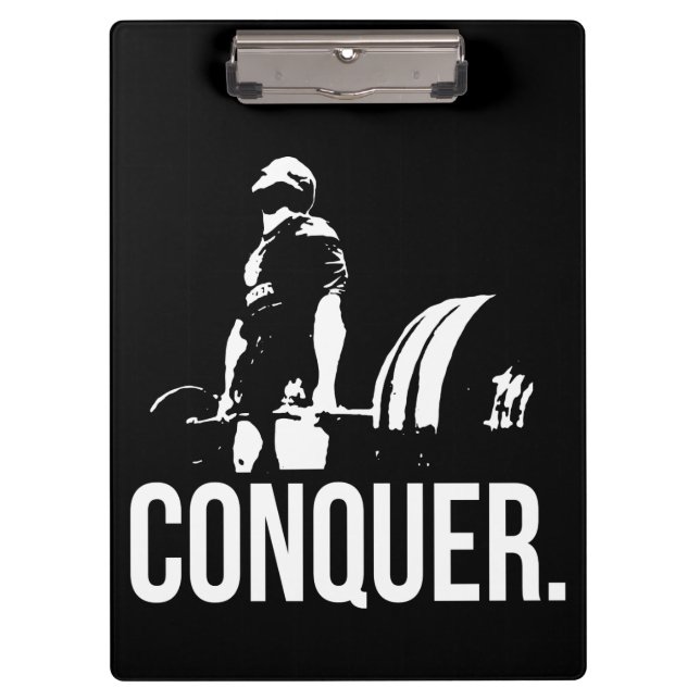 Gym Motivation - CONQUER Clipboard (Front)