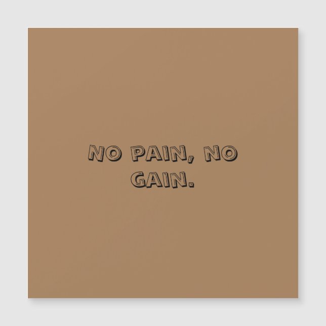 GYM Motivation Custom text  And Light Brown (Front)