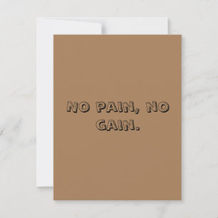 GYM Motivation Custom text And Light Brown Holiday Card