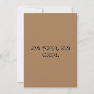 GYM Motivation Custom text And Light Brown Holiday Card