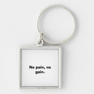 GYM Motivation Custom text And Light Brown Key Ring