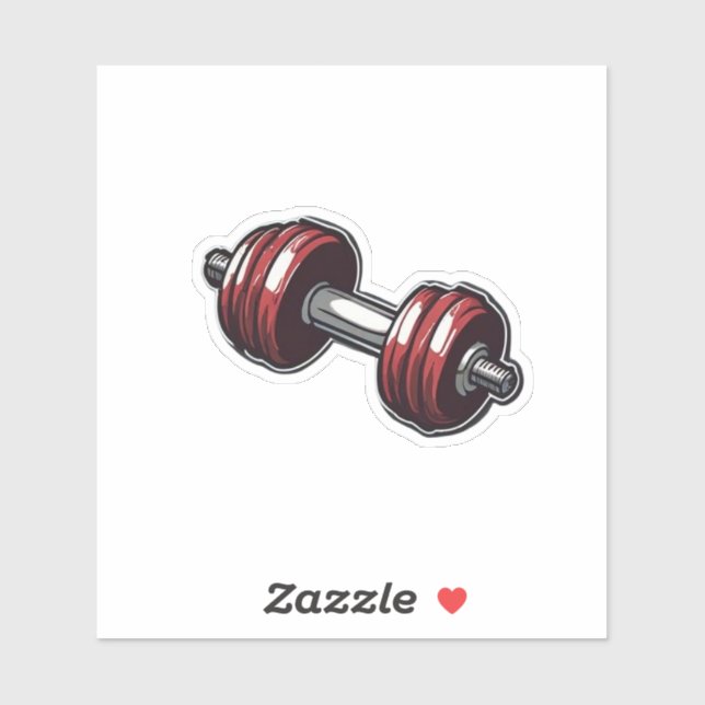 Gym Motivation Dumbbell Sticker – Perfect for Fitn (Sheet)