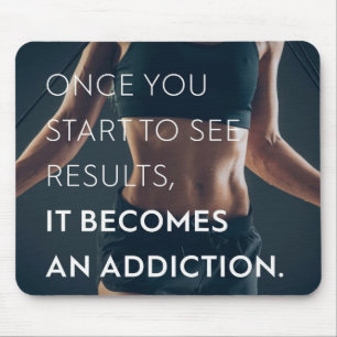 Gym Motivation For Women - Results - Workout Mouse Pad