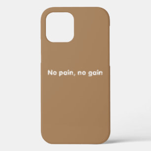 GYM Motivation quotes And Light Brown  iPhone 12 Pro Case