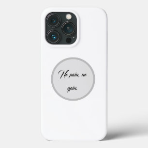GYM Motivation quotes And Light Brown iPhone 13 Pro Case