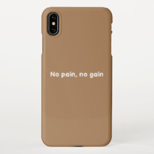 GYM Motivation quotes And Light Brown iPhone Case