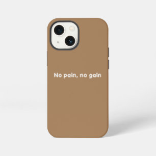 GYM Motivation quotes And Light Brown iPhone 13 Mini Case