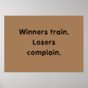 GYM Motivation quotes And Light Brown Poster