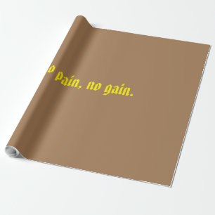 GYM Motivation quotes And Light Brown Wrapping Paper