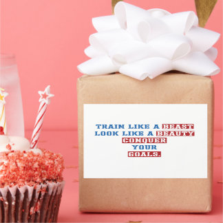 gym motivation quotes rectangular sticker