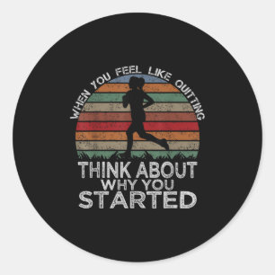 Gym Motivation Workout Fitness Inspirational Gift Classic Round Sticker