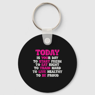 Gym Motivation Workout Quote Motivational Fitness Key Ring