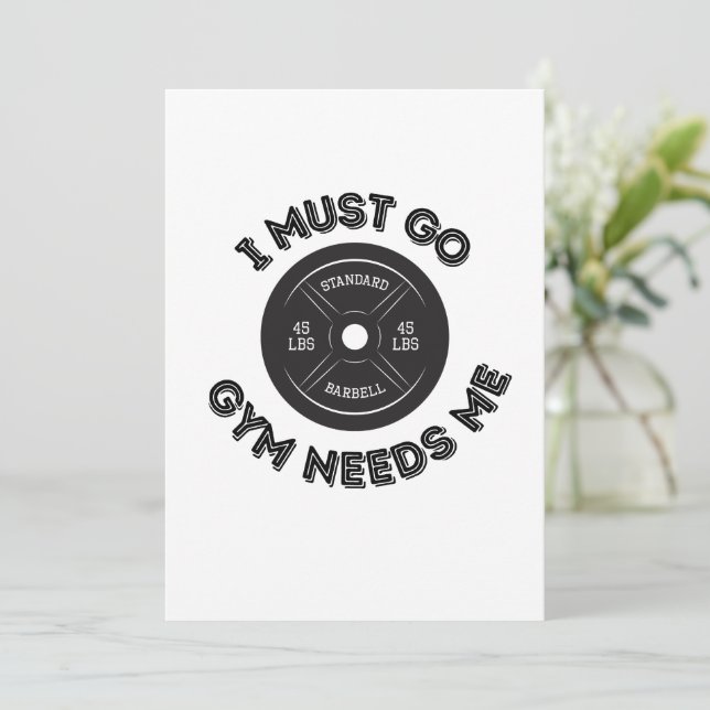 GYM NEED ME INVITATION (Standing Front)