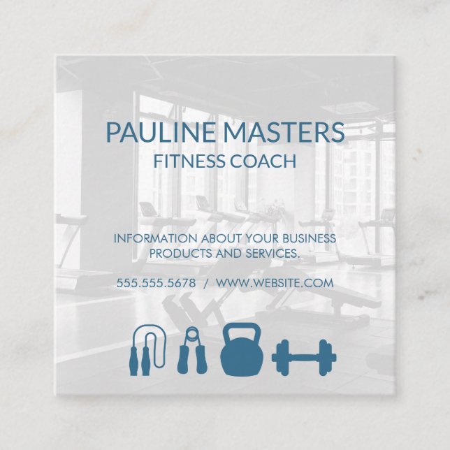 Gym Owner | Fitness Coach | Personal Trainer Appointment Card (Front)