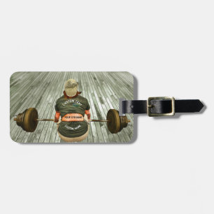 Gym Owner Weight Training Workout With Your Name Luggage Tag