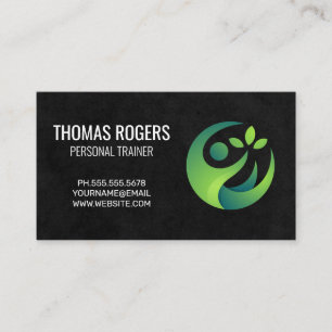 Gym Personal Trainer Fitness Business Card