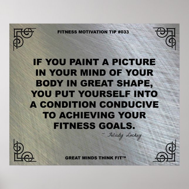 Gym Poster for Fitness Motivation #033 (Front)