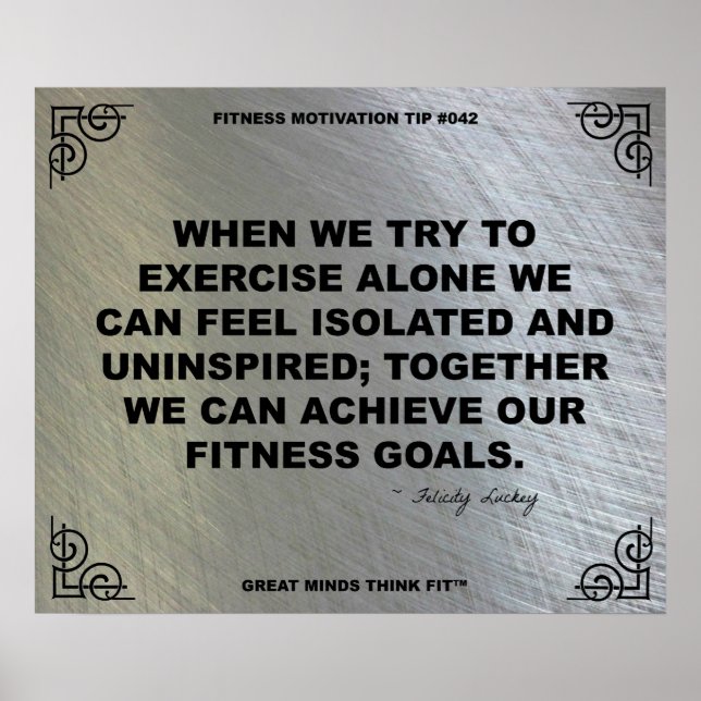 Gym Poster for Fitness Motivation #042 (Front)