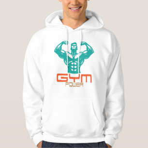 Gym Power Motivation Fitness Strength Workout Hoodie