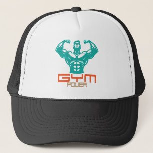 Gym Power Motivation Fitness Strength Workout Trucker Hat
