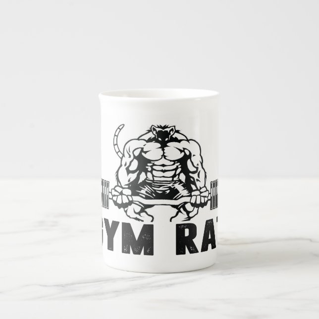 Gym Rat Bone China Mug (Front)