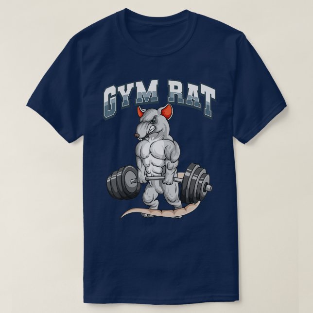 Gym Rat Fitness Bodybuilding  T-Shirt (Design Front)