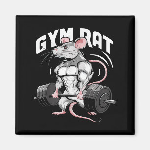 Gym Rat Funny Bodybuilding Fitness Workout Gym Wei Magnet