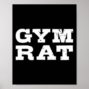Gym Rat Funny Bodybuilding Workout 1  Poster