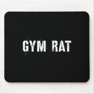 Gym Rat Gifts Men Essential Clothes Hustle Fitness Mouse Pad
