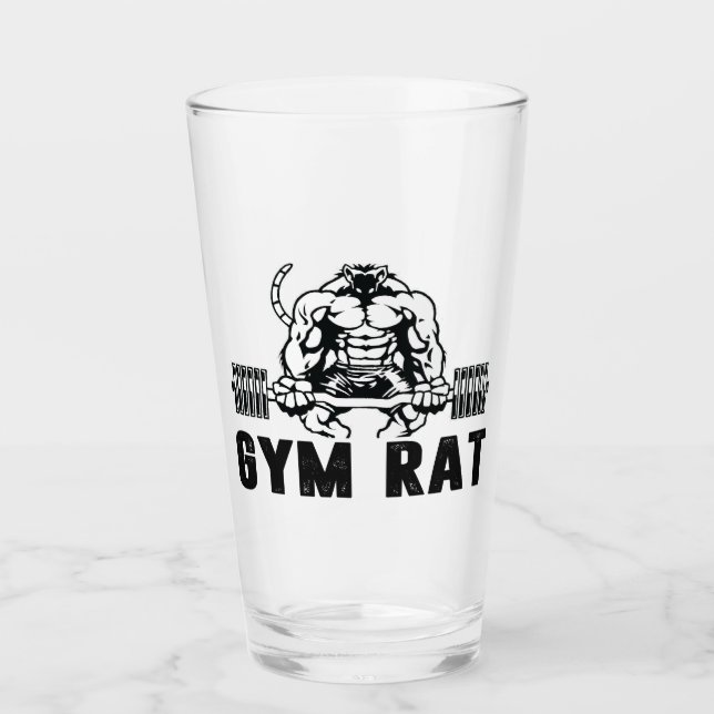Gym Rat Glass (Front)